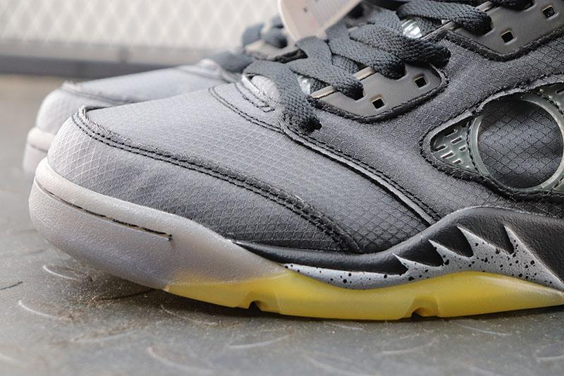 jordan retro 5 off white black