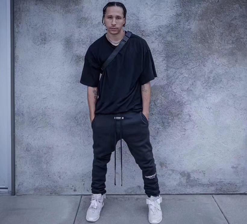 Fear Of God Essentials Sweatpants Black White M Flamsneaker Com