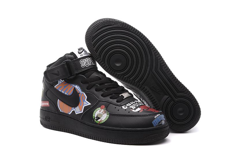 air force 1 supreme nba black