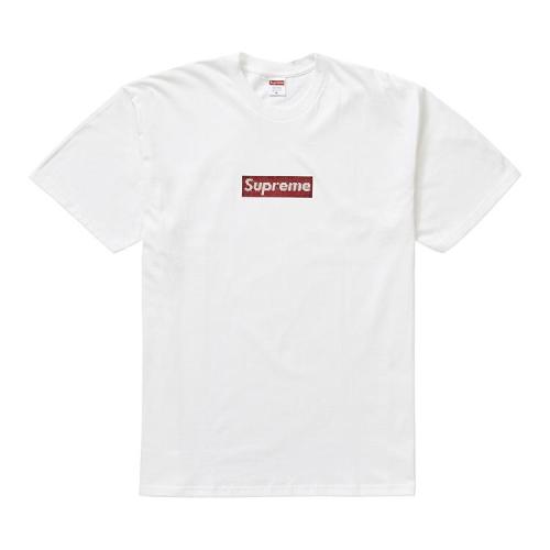 Supxxx Swarovski Box Logo Tee White M Flamsneaker Com
