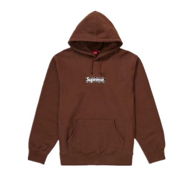 Supxxx Bandana Box Logo Hooded Sweatshirt Dark Brown