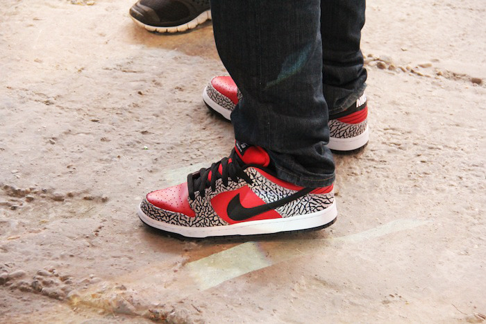 red cement dunks