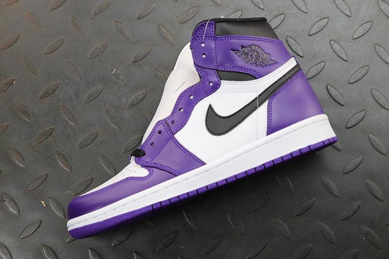 air jordan 1 white court purple