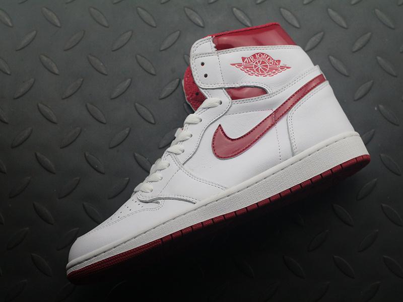 metallic red jordan ones