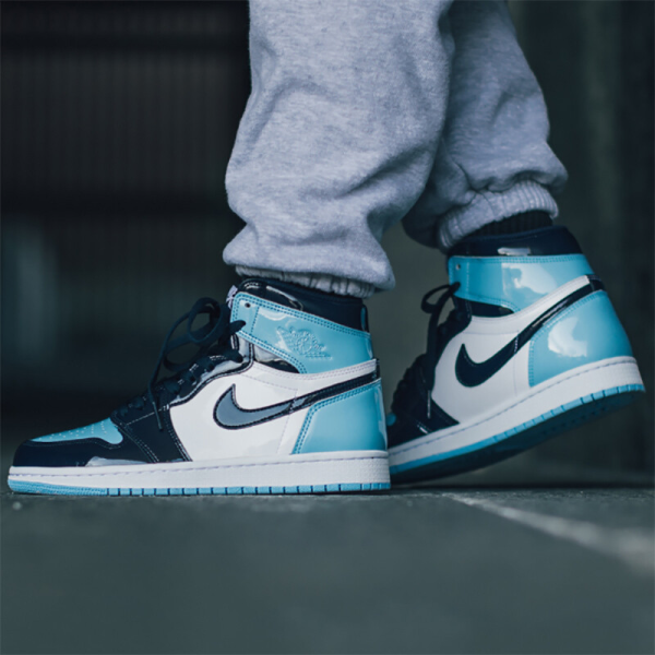 Jordan 1 Retro High UNC Patent (WOMEN SIZE!!) - www.flamsneaker.com