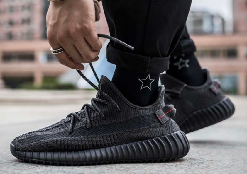 yeezy static black non reflective