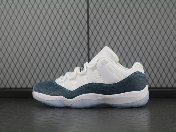 jordan 11 low blue snake