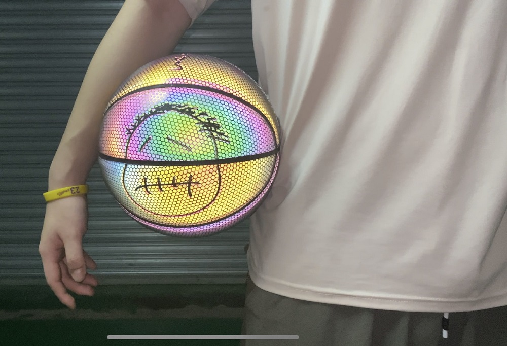 travis scott reflective basketball