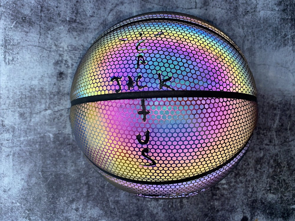 travis scott reflective basketball
