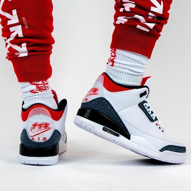 jordan 3 retro se unite fire red denim