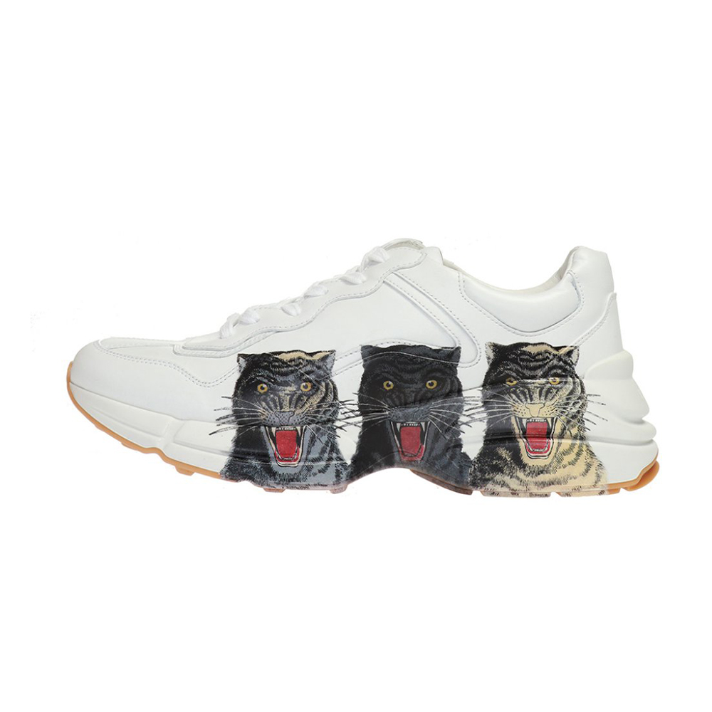 men's rhyton leather sneaker with tigers