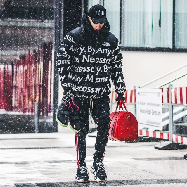 Buy Supreme x The North Face By Any Means Nuptse Jacket 'Black