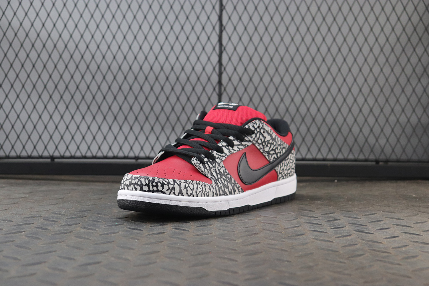 red cement dunks