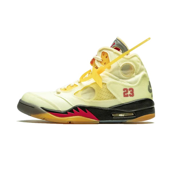 OFF-WHITE x Air Jordan 5 “Sail”