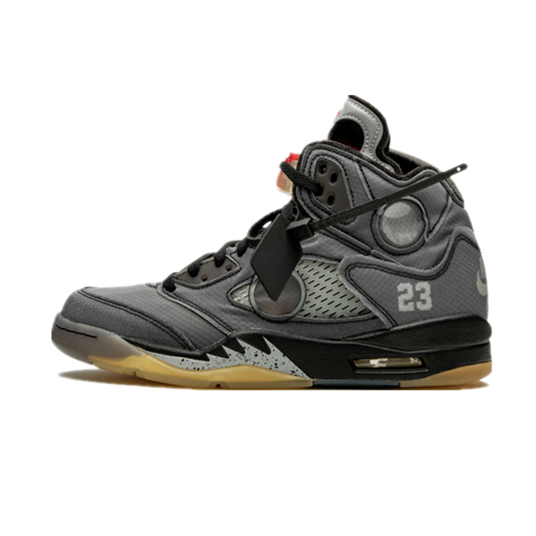 Jordan 5 Retro Off-White Black (Best Version) - www.flamsneaker.com