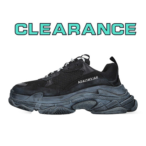 【Clearance】BCG Triple S Clear Sole Black （US10）