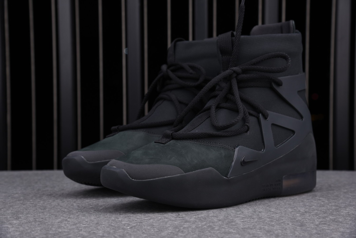 fear of god triple black sizing