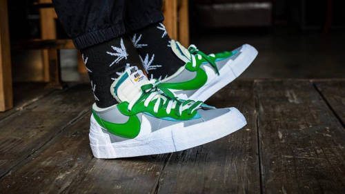 Nike Blazer Low sacai Medium Grey Classic Green