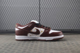 Supreme Nike SB Dunk Low White Barkroot Brown