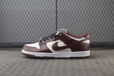 Supreme Nike SB Dunk Low White Barkroot Brown