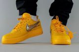 The Off-White x Nike Air Force 1 University Gold