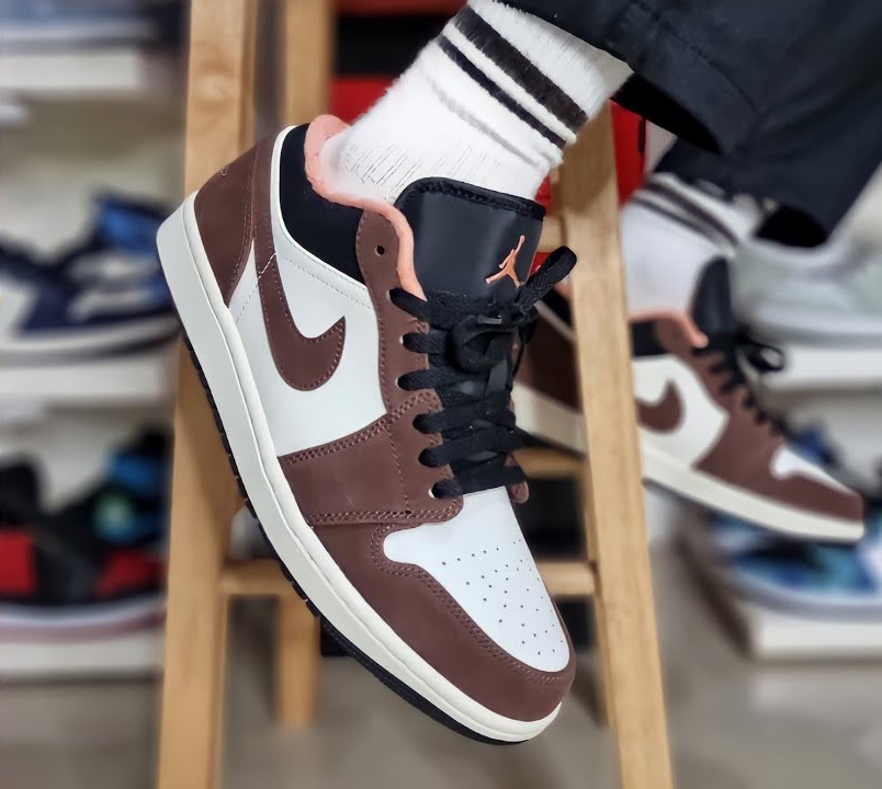 mocha jordan 1 low top