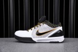 Nike Kobe 4 Protro White Black Del Sol