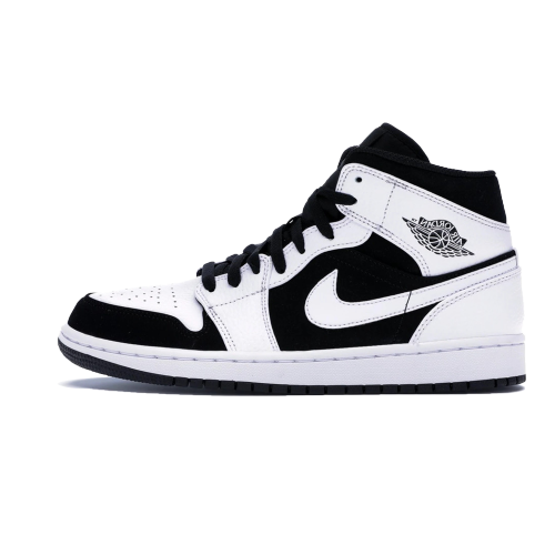 Jordan 1 Mid White Black