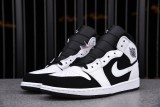 Jordan 1 Mid White Black