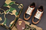 A BATHING APE BAPE SK8 STA Yellow Brown