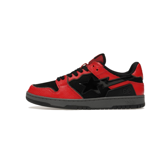 A BATHING APE BAPE SK8 STA Black Red