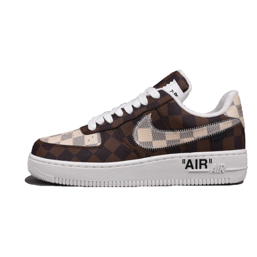 Nike Air Force 1 Low Louis Vuitton Monogram Brown Damier Azur (Be careful about the size!!)