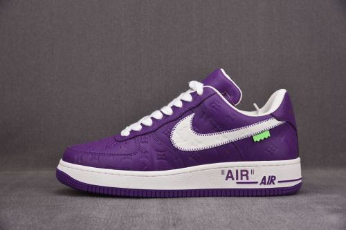 Nike Air Force 1 Low Louis Vuitton Purple White (Be careful about the size!!)