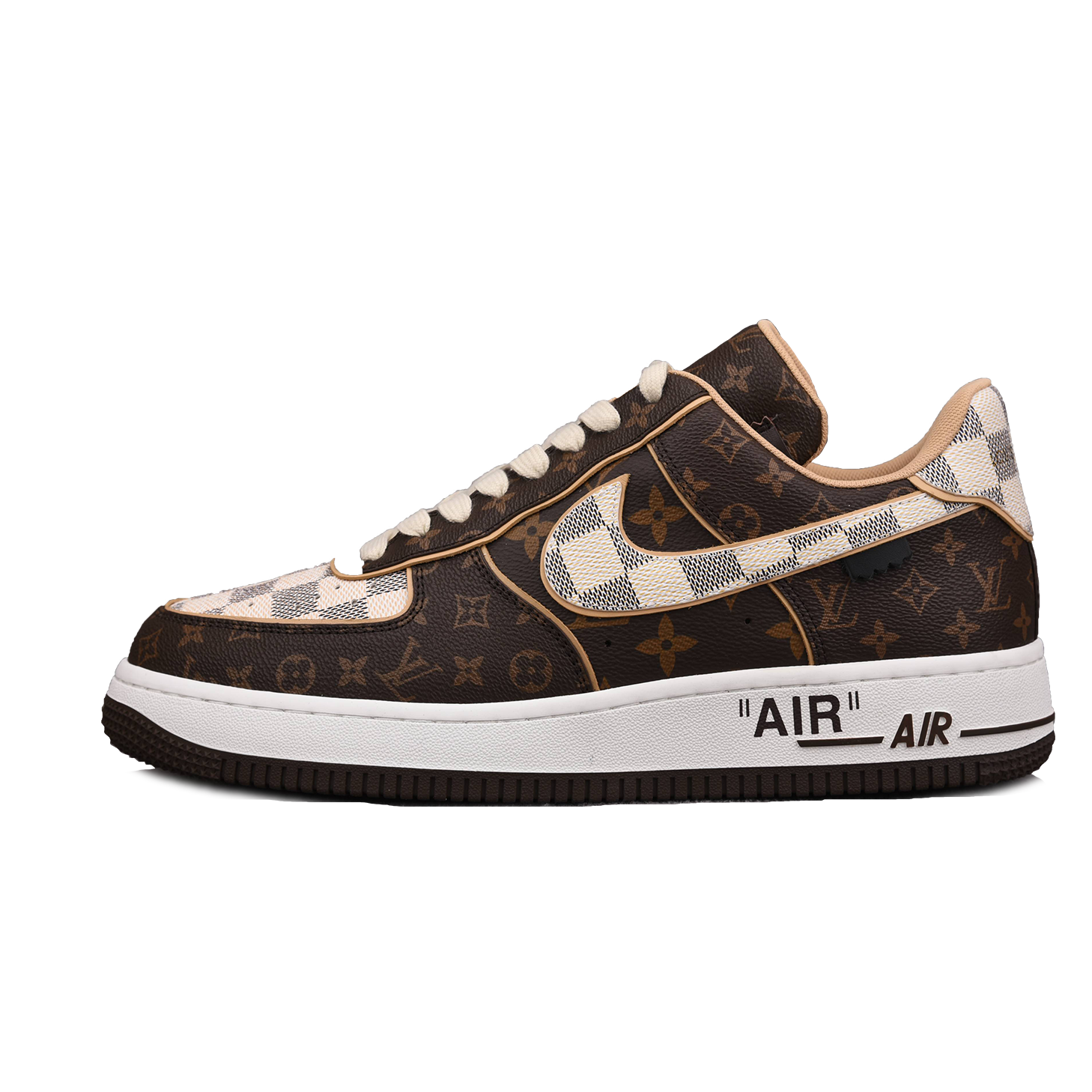 On Feet Quick Review of Nike Air Force 1 Low Louis Vuitton Monogram Brown  Damier Azur 