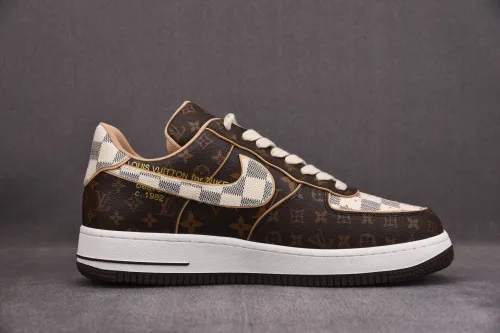 Nike Air Force 1 Low Louis Vuitton Off-White Monogram Brown Damier Azur (Be careful about the size!!)