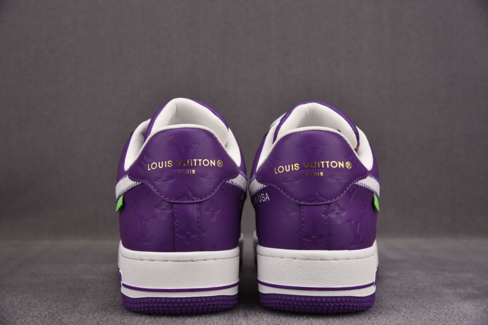 Nike Air Force 1 x Purple Louis Vuitton Print – ZizzleKickz