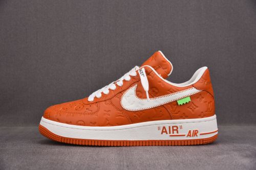 Nike Air Force 1 Low Louis Vuitton University Orange White (Be careful about the size!!)