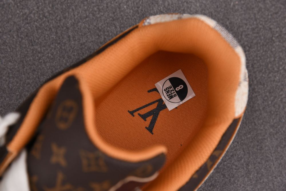 Nike Air Force 1 Low X Louis Vuitton Monogram Brown Damier Azur With B –  ZINZEEX