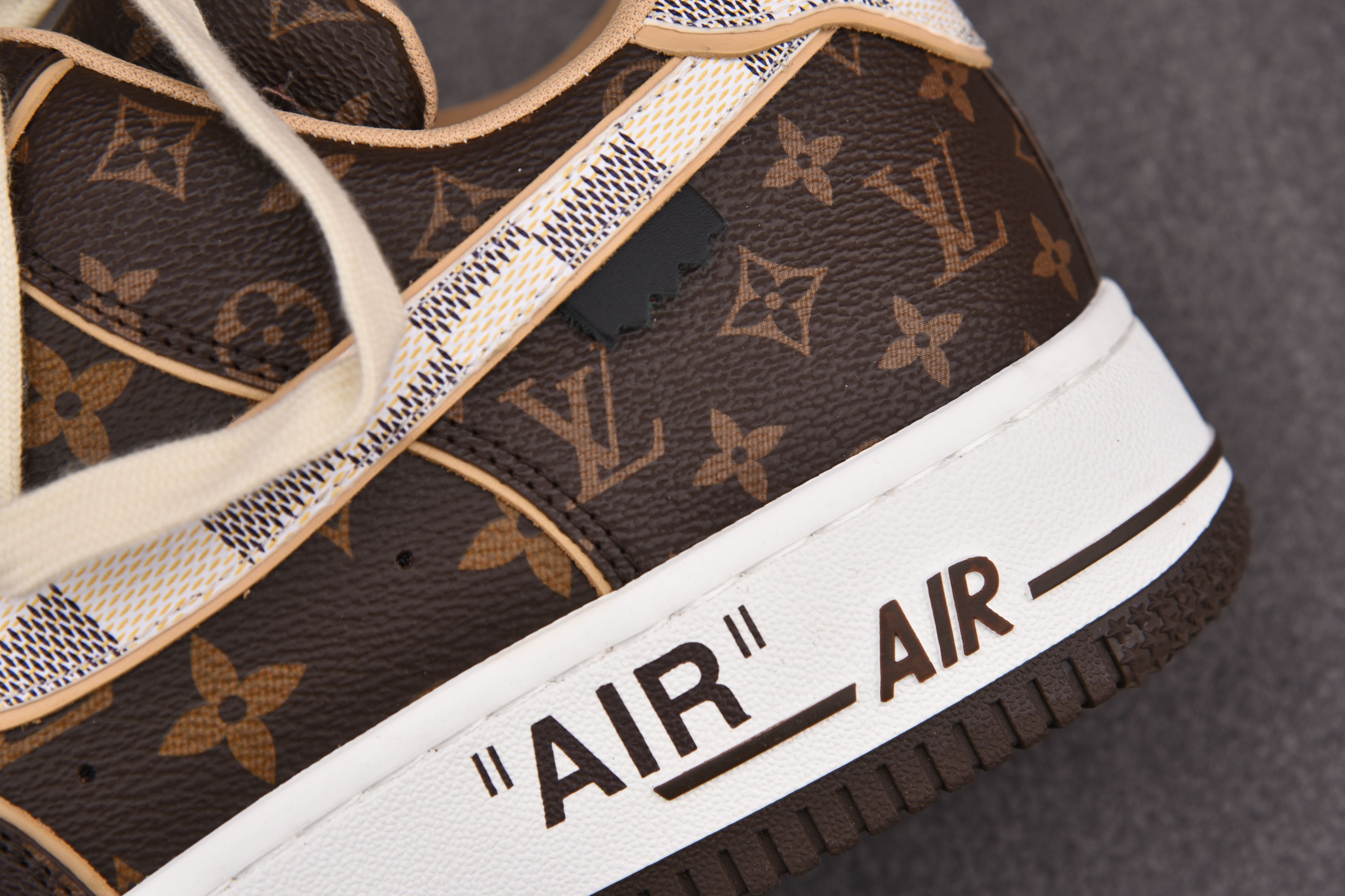 Nike Air Force 1 Low Louis Vuitton Off-White Monogram Brown Damier Azur (Be  careful about the size!!) - m.