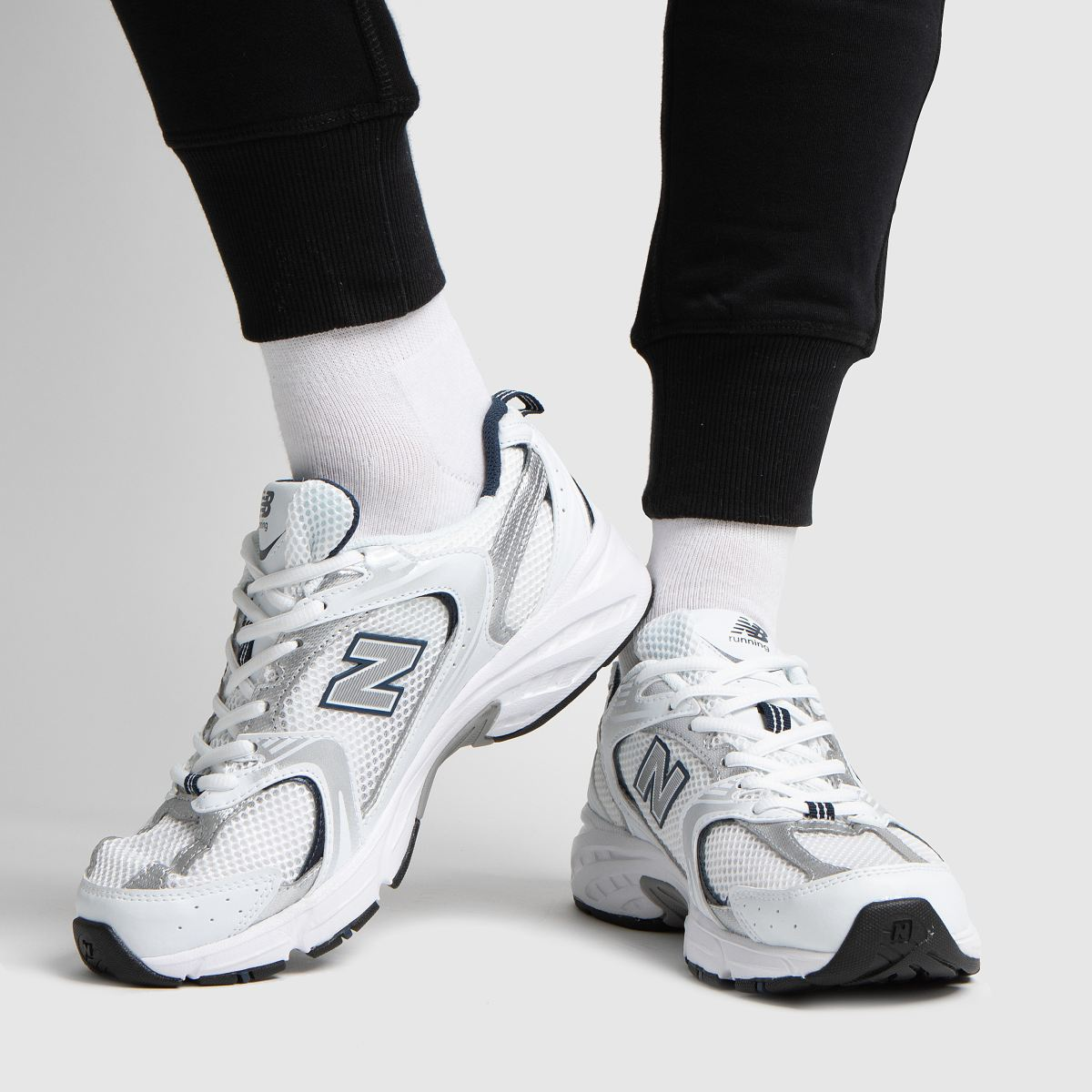 new balance 530 white black