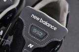 New Balance 992 Black Grey Suede