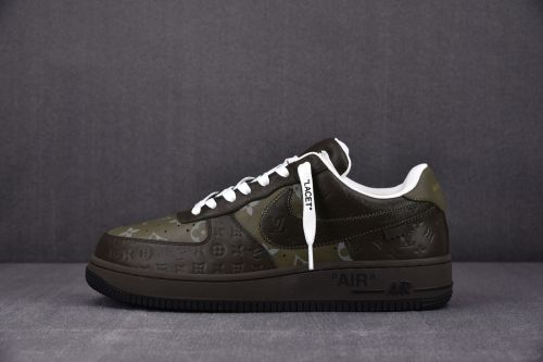 Nike Air Force 1 Low Louis Vuitton Royal Gray Green (Be careful about the size!!)