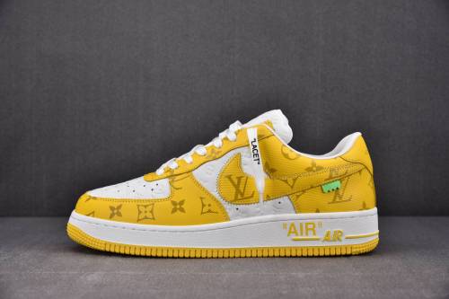 Nike Air Force 1 Low Louis Vuitton Royal Gray Yellow (Be careful about the size!!)