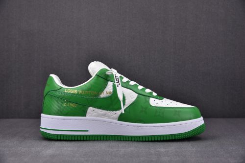 Nike Air Force 1 Low Louis Vuitton Royal White Green (Be careful about the size!!)