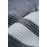 Thom Browne Gray Striped Zip Hooded Sweatshirt
