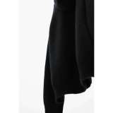 Celine FW22 solid color logo sticker hoodie long-sleeved sweater black