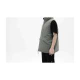 DAIWA PIER39 solid color stand collar sleeveless vest green