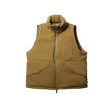 DAIWA PIER39 solid color stand collar sleeveless vest Brown