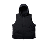DAIWA PIER39 solid color stand collar sleeveless vest black