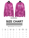 Balenciaga FW22 Alphabet Logo Print Crew Neck Sweater Fuchsia